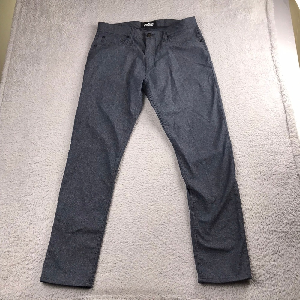 Revtown Sharp Tech Jeans Mens 33 (35x31) Dusk Gray Stretch Slim Straight Pants